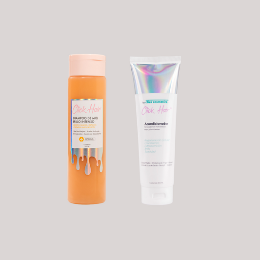 CLICK - Dúo Shampoo de Miel | Acondicionador Células Madres