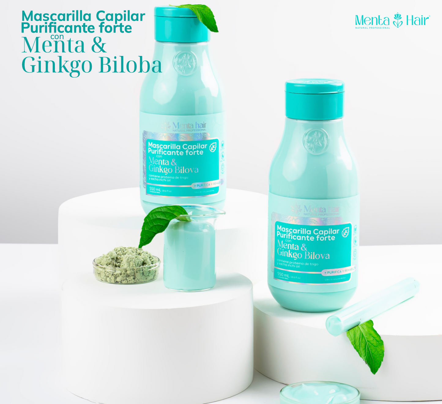 Menta Hair - Mascarilla Capilar Menta y Ginkgo Biloba