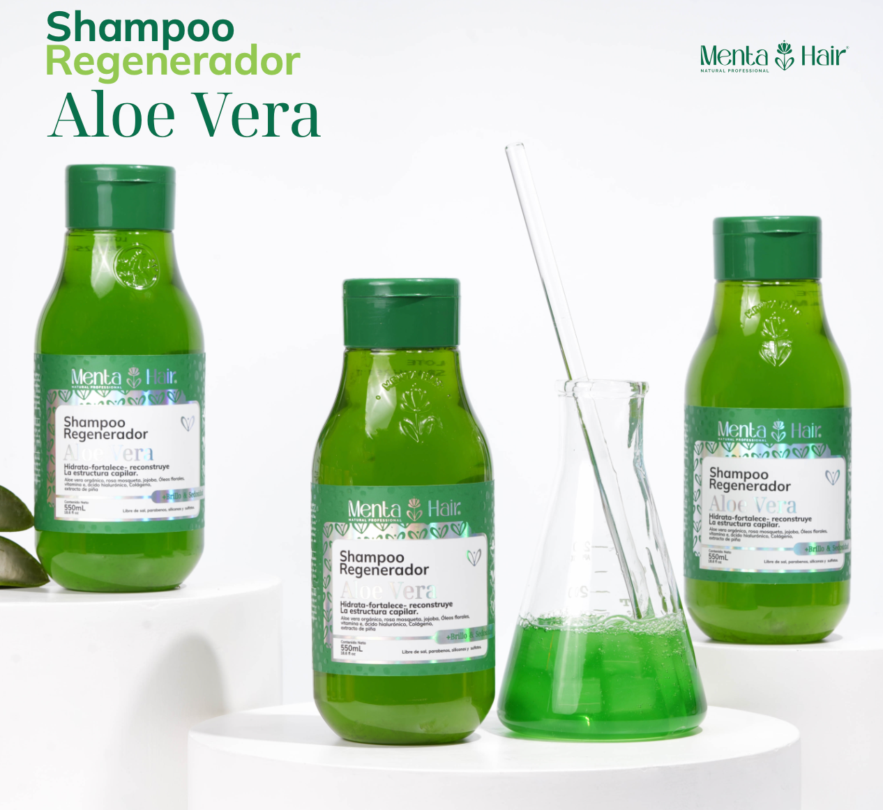 Menta Hair - Shampoo Regenerador Aloe Vera